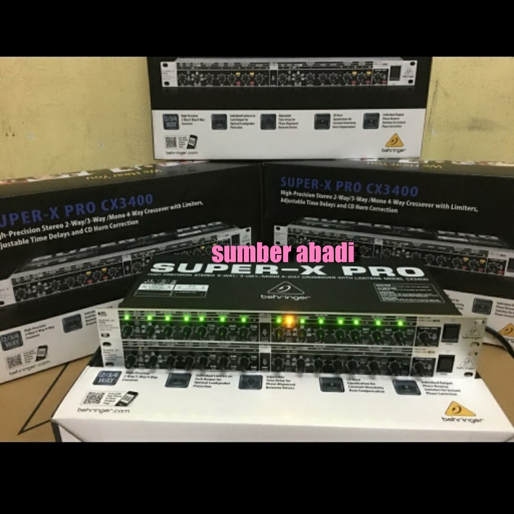 CROSOVER ACTIVE BEHRINGER SUPER X PRO CX3400 4 Way CROSSOVER BEHRINGER CX 3400 / CX3400