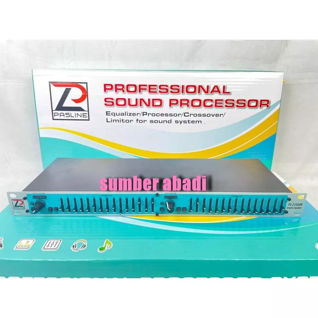 Equalizer Pasline PL 215SUB PL215 SUB PL-215 SUB OUTPUT Original