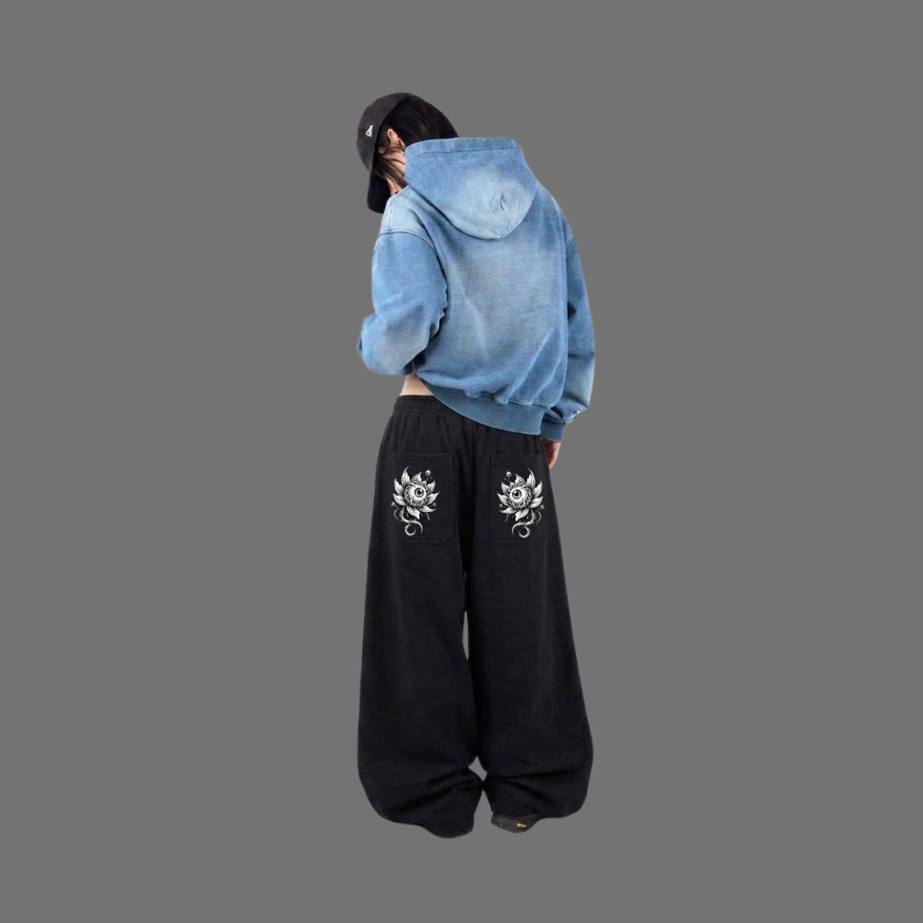 Celana Jeans Pria Baggy Loose Fit Celana Jeans Pria Washed Loose Pants Celana Baggy Jeans Pria