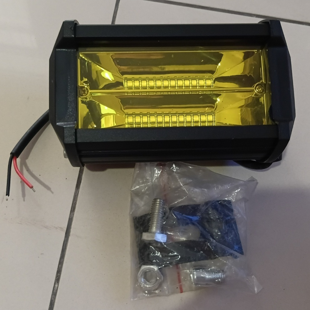 Lampu Tembak Sorot Led 24 Mata MYTH Cree Kuning Lampu Tembak Led Motor Mobil 12 -24 Volt