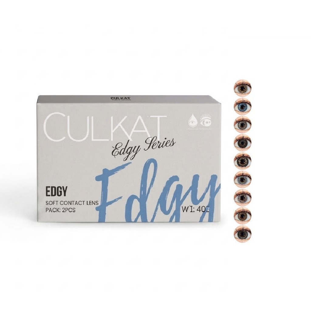 Markas.Kosmetik - Culkat X Miniso Sfotlens Edgy Series + Free Case Softlens Bening