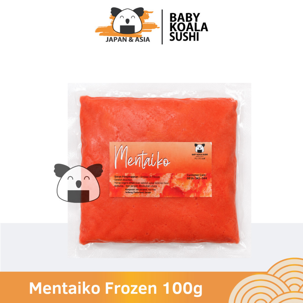 MENTAIKO Myeongnan Telur Ikan Mentai Berbumbu 100 g | Korean Salted Pollock Roe