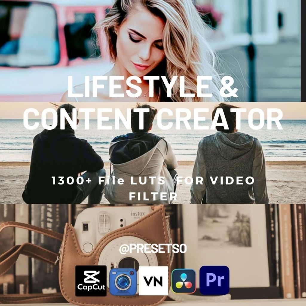 [1300+ LUTs] Bundle Lifestyle & Content Creator – Filter Video Dengan Format Cube Untuk CapCut Deskt