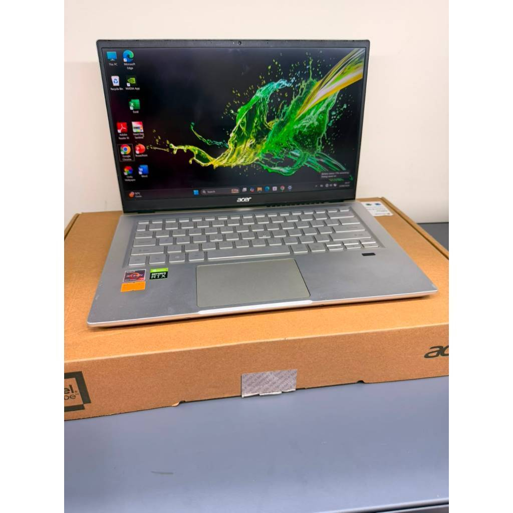 Laptop, Leptop, Seken, Second, Bekas Acer Swift X SFX14-41G (Ryzen 7 5700U / RTX 3050 Ti 4GB / RAM 1