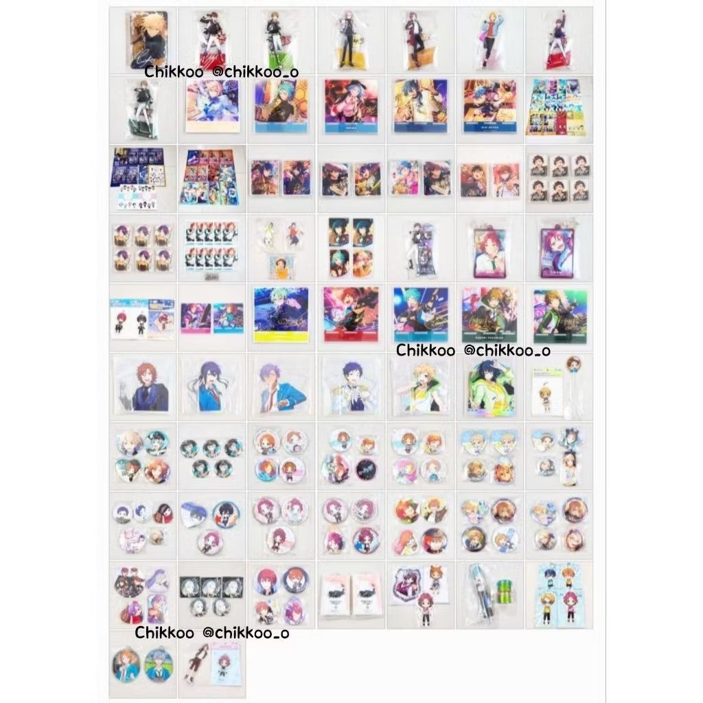 [CLEARANCE SALE SET] Ensemble Stars Can Badge, Acrylic Charm, Keyholder, Standee, Panel, Phone Smart