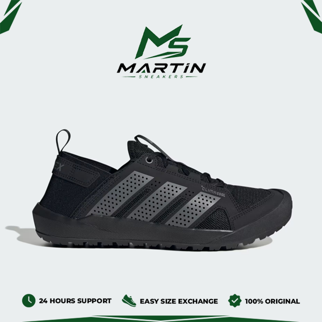 Martin Sneakers - Sepatu Adidas Terrex Daroga Climacool Core Black Grey Four Unisex Outdoor Trail Ru