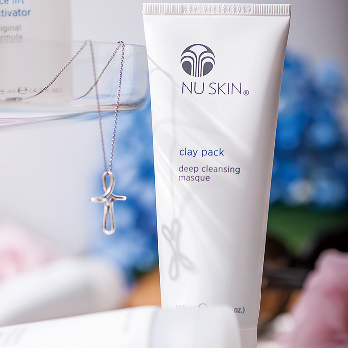 Nu Skin Masker Wajah Bersihkan Minyal dan Komedo Clat Pack Deep Mask 100 ml Original EXP 08/2027