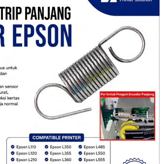 Spring Per Sensor Strip Panjang Epson L110 L120 L210 L360 L565 Sparepart Printer Used Original