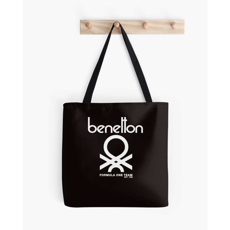 Benetton Formula Team 80s Collection Tote Bag Hitam