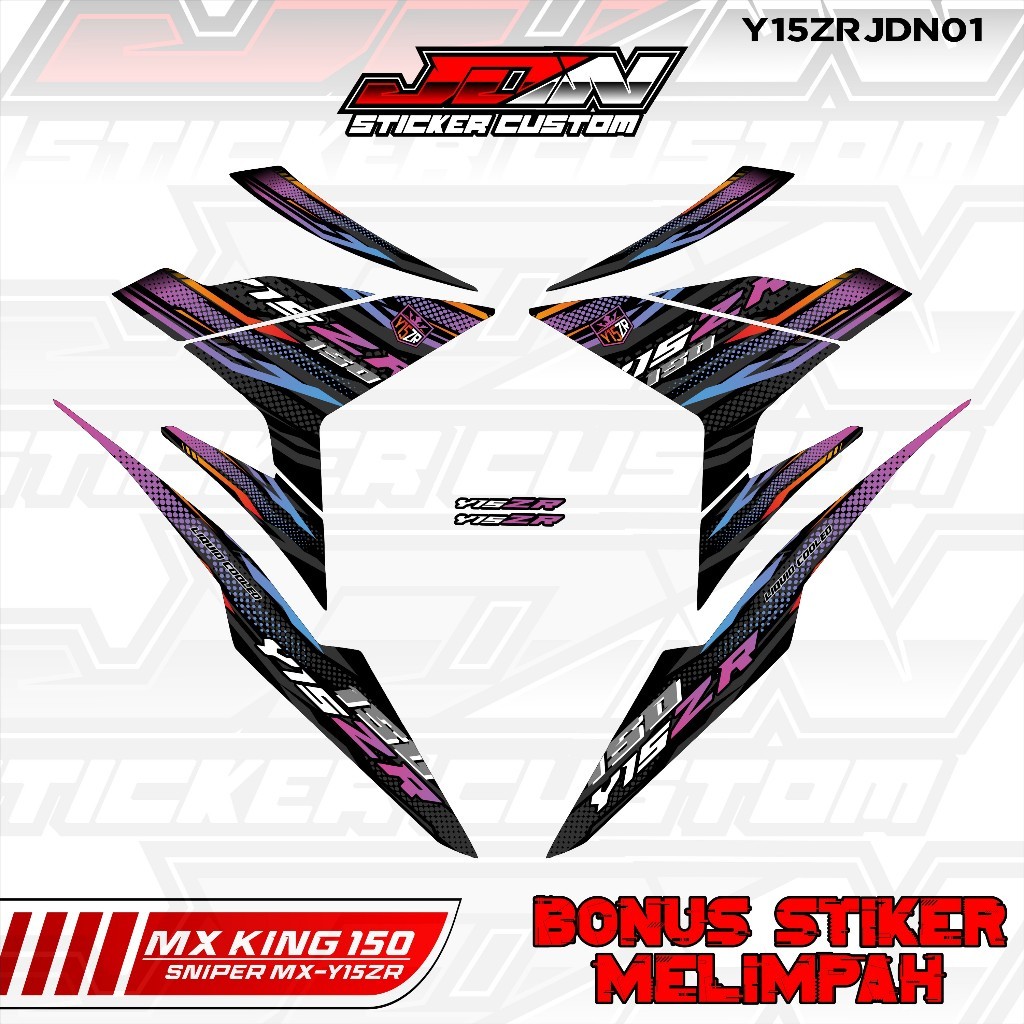 Stiker Body MX King 150 Sniper MX-Y15ZR Bonus Stiker Melimpah Y15ZRJDN 01