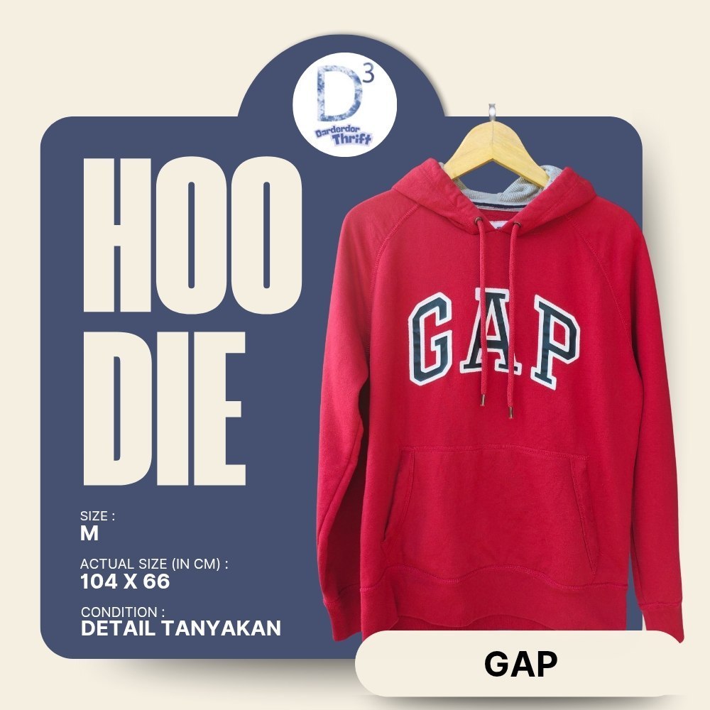 Hoodie GAP Merah