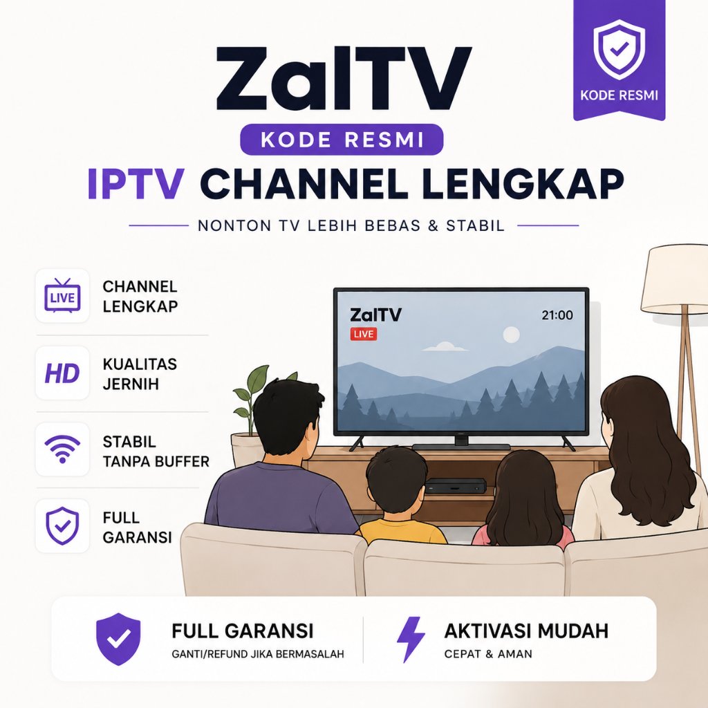 ZALTV KODE RESMI IPTV CHANNEL LENGKAP HD STABIL TANPA BUFFER FULL GARANSI