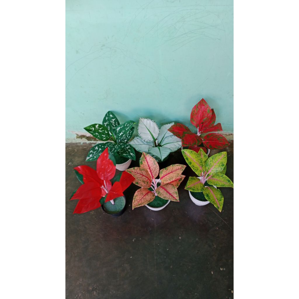 bunga plastik mini