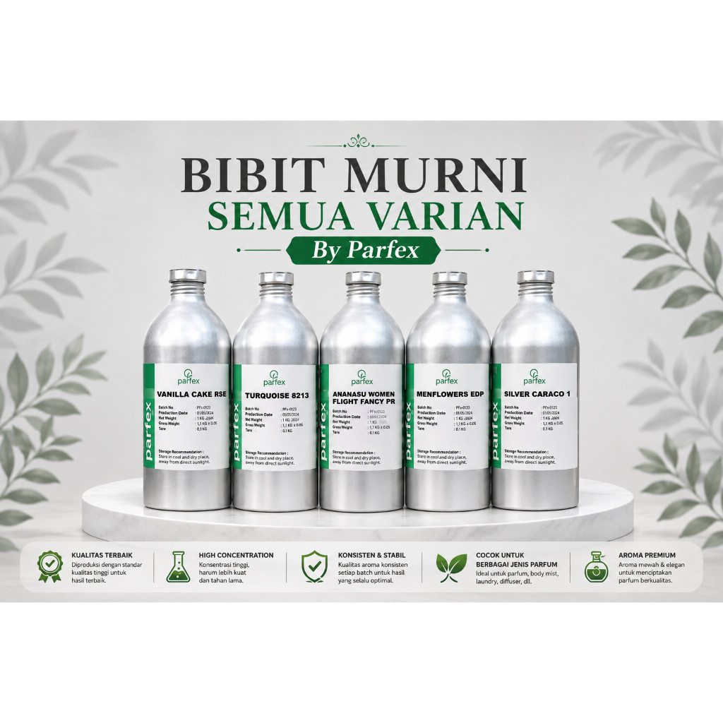 Biang/bibit varian murni tanpa campuran by Parfex/AnnasuiWomen/CH 212VIP Man/VanillaCake/Vercaase/Ke