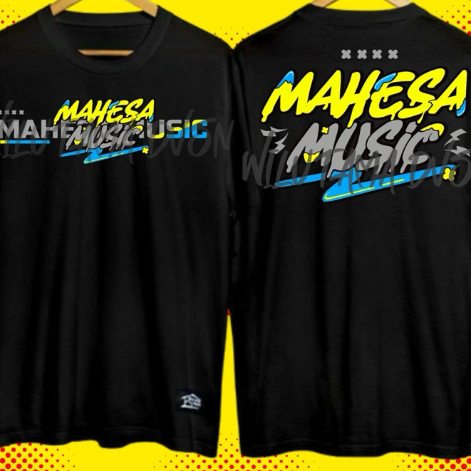 Kaos Mahesa Music Kuning Biru -Jandhut dangdut koplo ageng music soraya alrosta mahesa music simpati