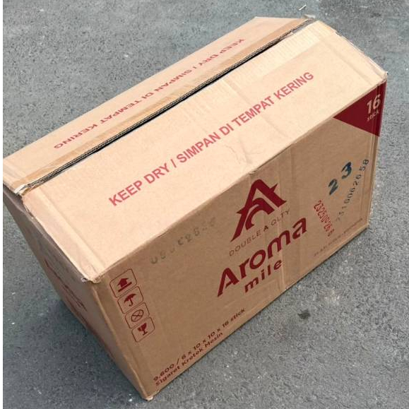 KARDUS PACKING UKURAN BESAR 2 PLAY UK. 58 X 32 X 34 (AROMA MILE) KONDISI BEKAS PILIHAN LAYAK PAKAI, 