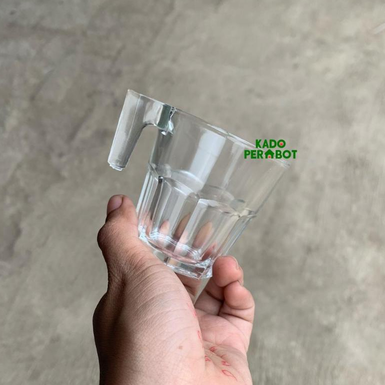 Gelas Sloki Espresso Gagang C276 - Gelas Kaca Mini - Sloki Cafe Mini