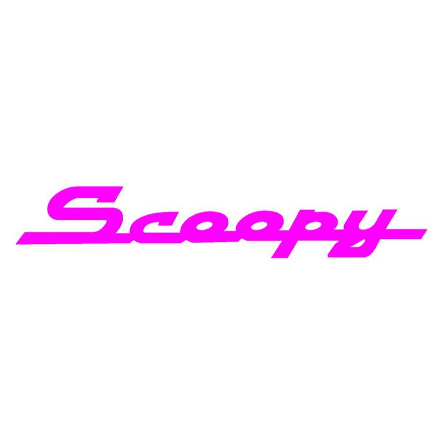 stiker cutting tulisan scoopy lucu