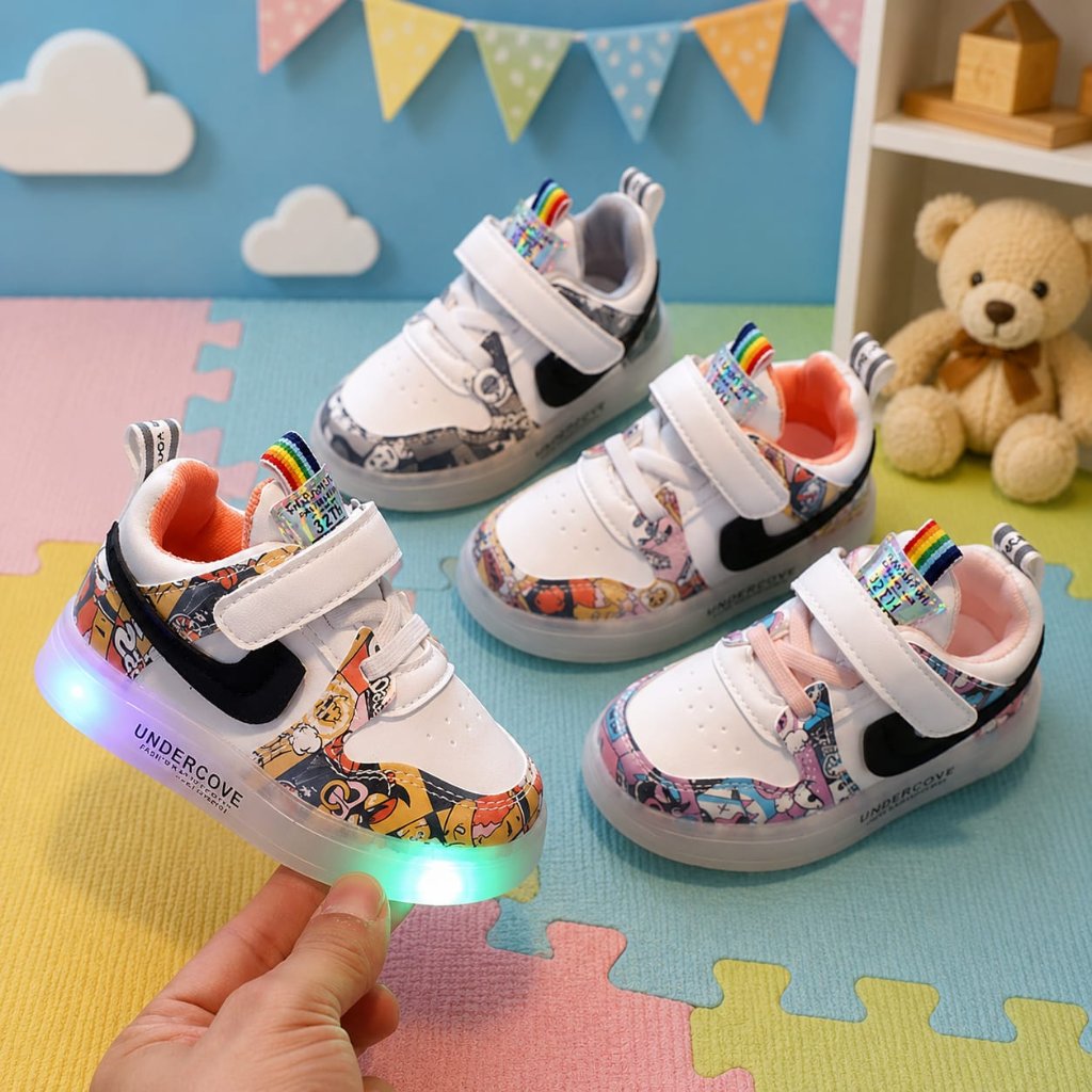 Sepatu Anak Sepatu Nyala Underscop Strip