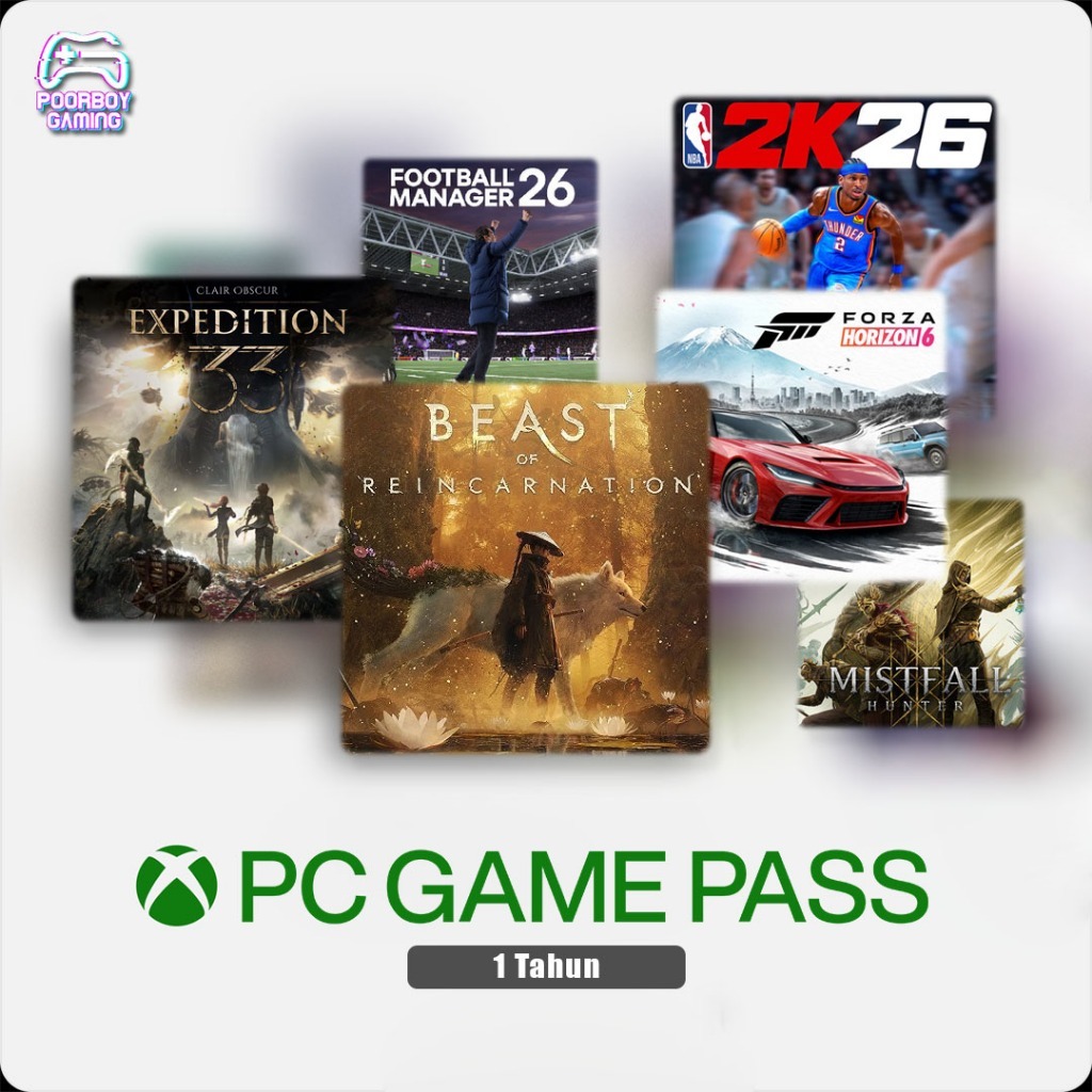 XBOX PC PASS 1 TAHUN BISA ONLINE | GAME PC LAPTOP