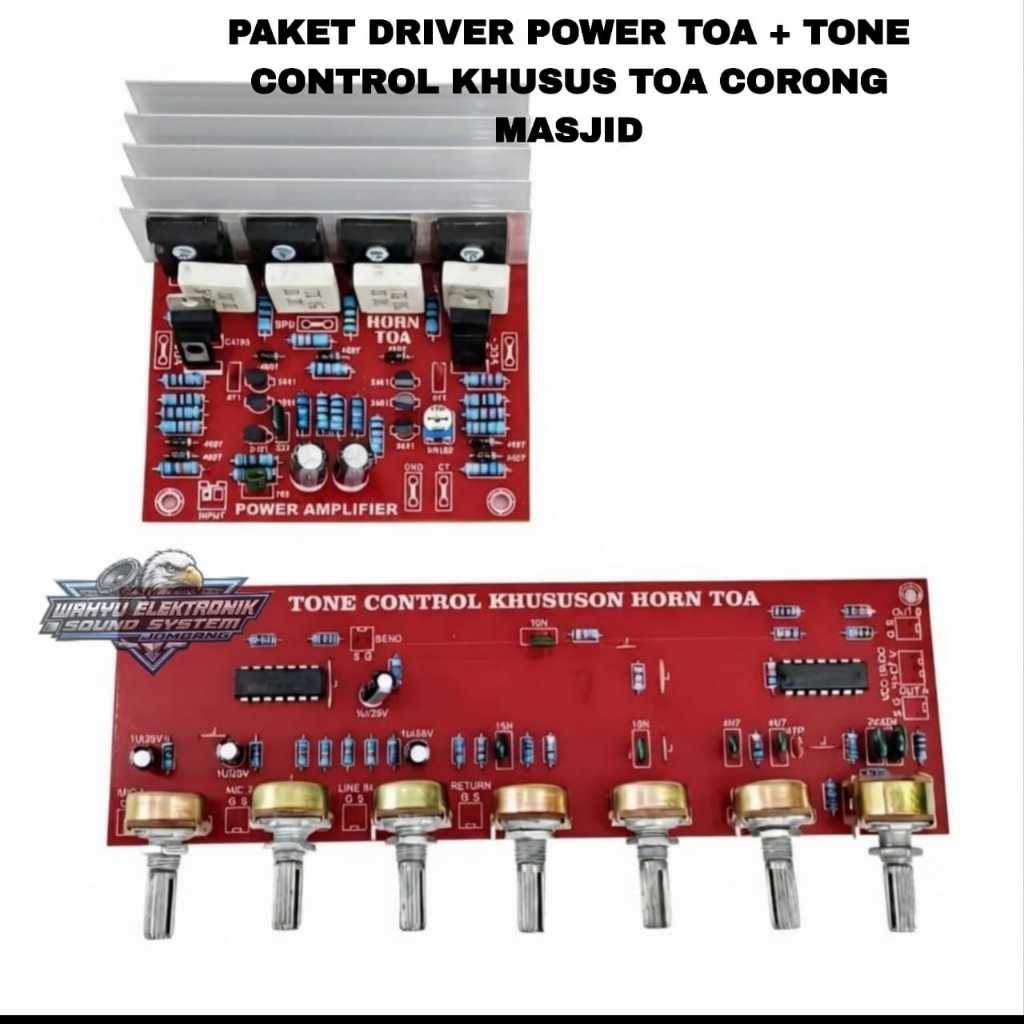 Paket Power Horn TOA + Tone Control / PA Horn TOA + Kontrol Khusus TOA Corong Masjid Lengkap Fitur S