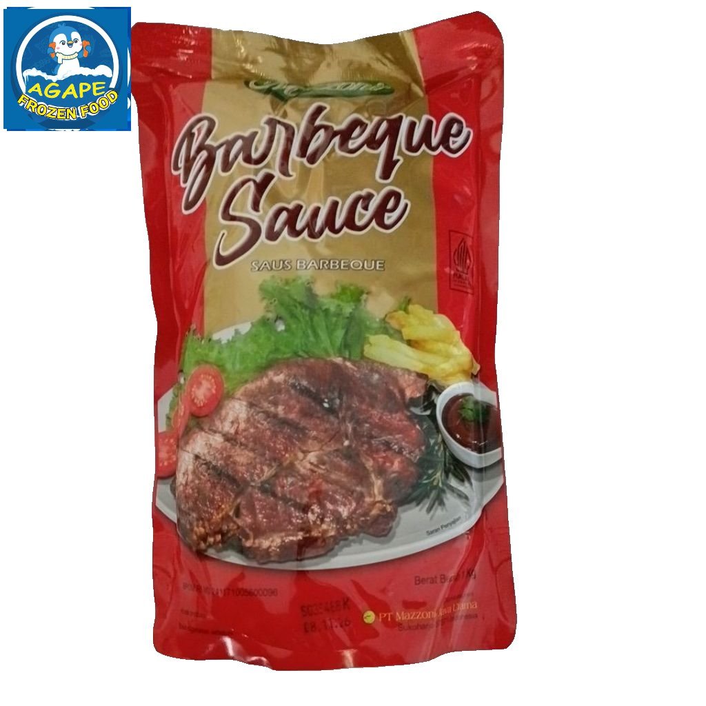 MAZZONI SAUCE BARBEQUE 1 Kg Gurih Manis Pedas / Mazzoni Barbeque 1Kg / Sauce Barbeque Mazzoni 1Kg