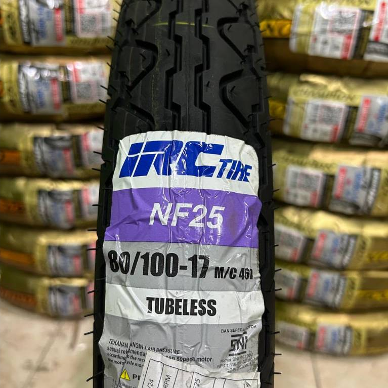 Ban IRC 80/100-17 NF25 Tubeless Ban Depan Verza