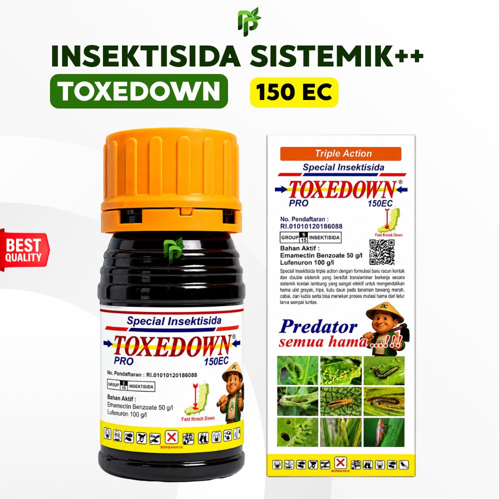 Obat Hama Tanaman TOXEDOWN 150 EC 100 ML | Insektisida Double Sistemik