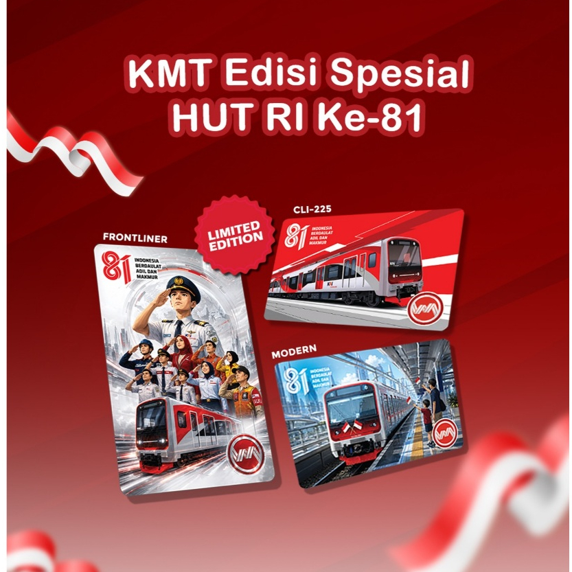 Kartu Multi Trip KRL KAI LRT MRT KMT Commuter Line HUT RI ke-81