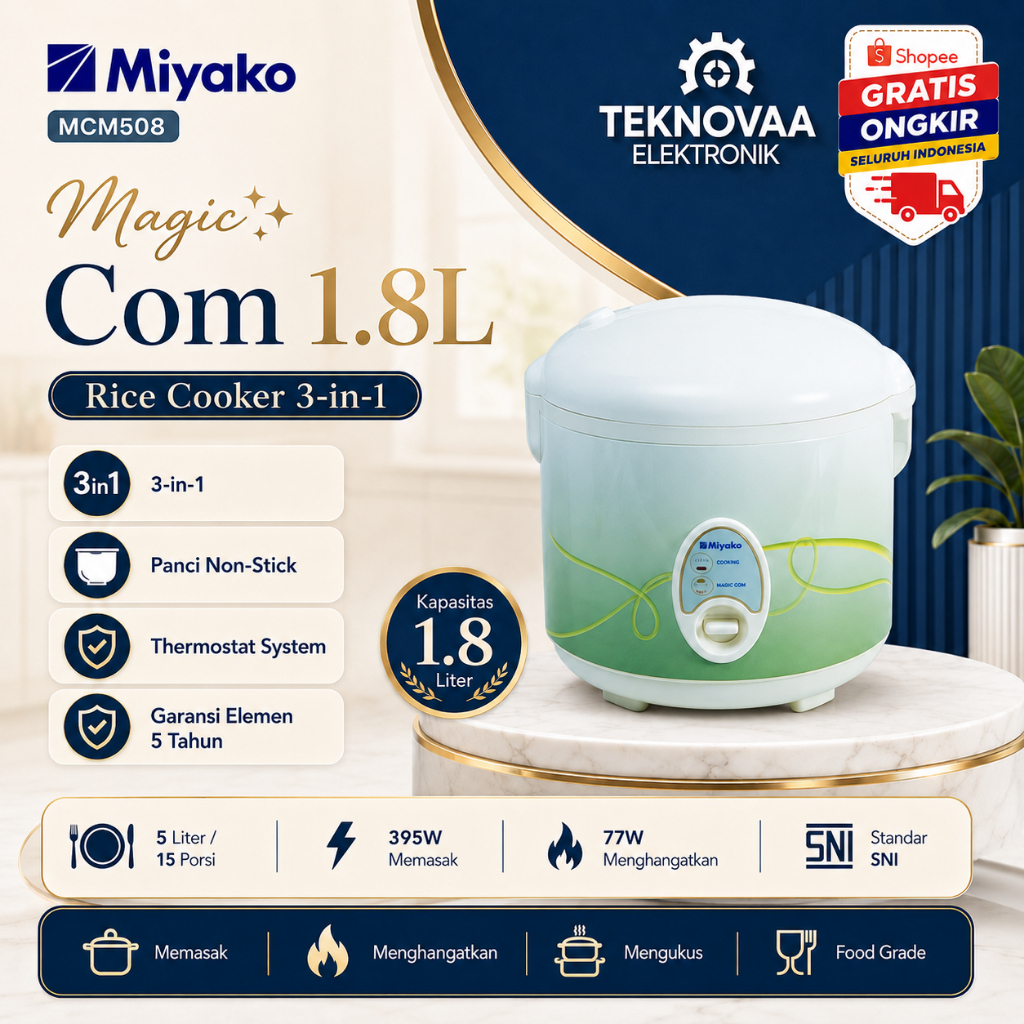 MIYAKO MAGIC WARMER PLUS MCM-508/MCM508/MCM508/MCM 508/MCM-508/MCM 508 RICE COOKER/penanak nasi