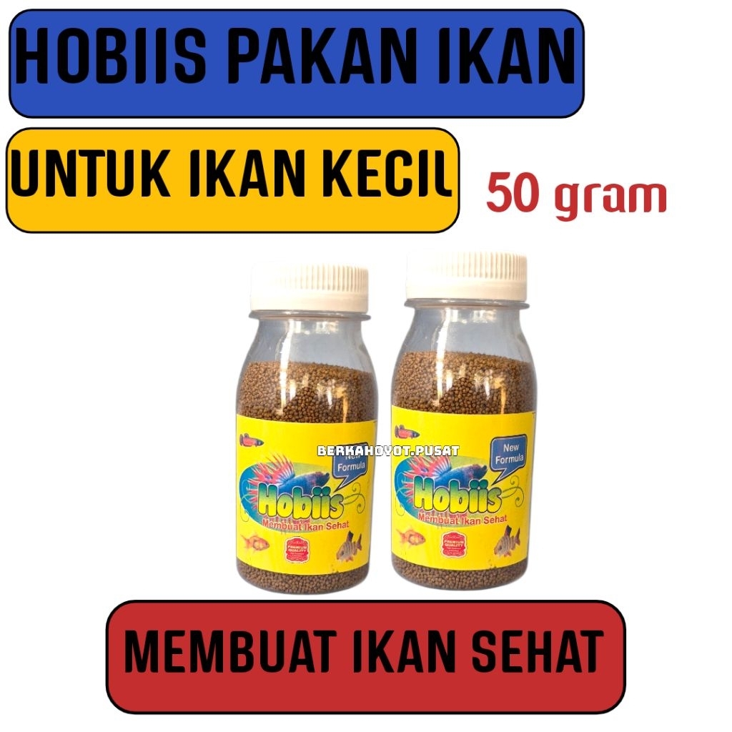 HOBIIS PELET MINI UNTUK IKAN KECIL GLOWFISH CUPANG DLL
