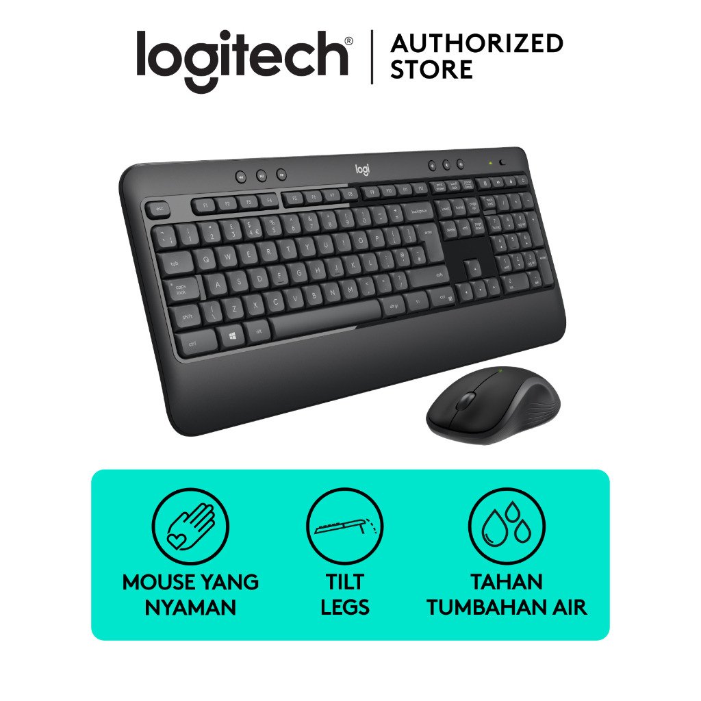 Logitech MK-545 Advance Combo MK545 Mouse Keyboard Wireless