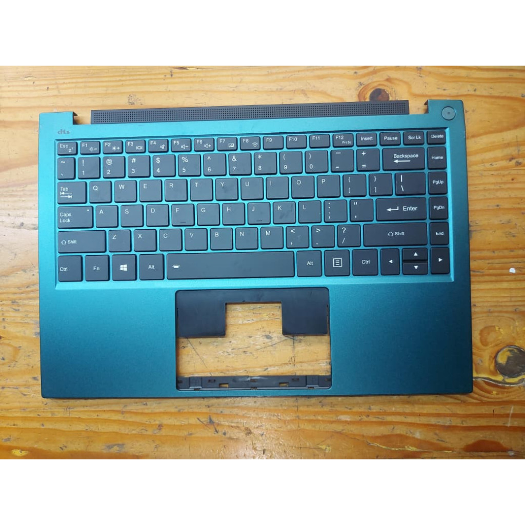 Palmrest Casing Tengah Laptop INFINIX Inbook X1 Green Hijau Keyboard Test Normal Second Original