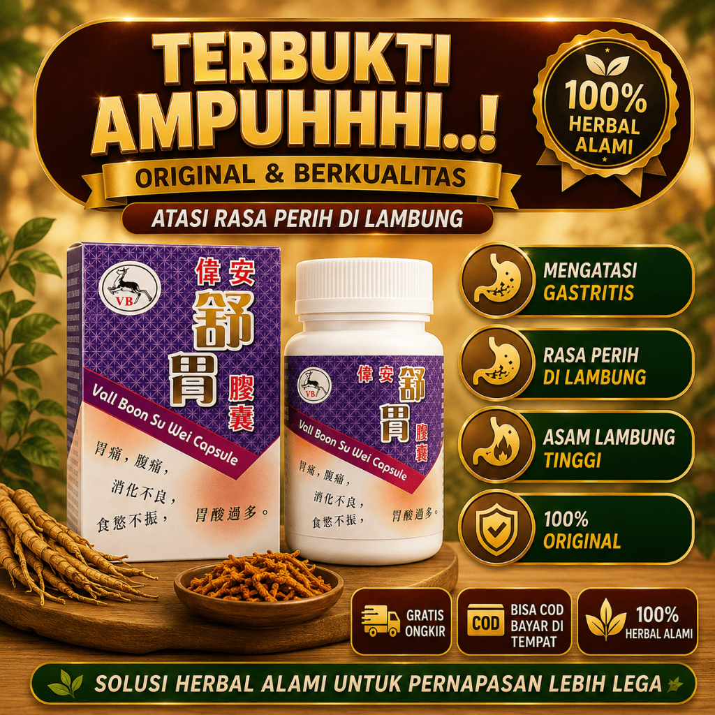 Original Vall Boon Su Wei Capsule Obat Untuk Gerd Dan Maag Kronis