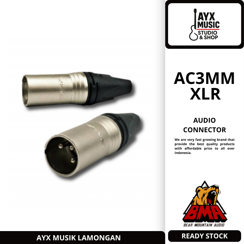 BMA Jack Canon Male XLR | BMA AC3M XLR | Jack Canon XLR