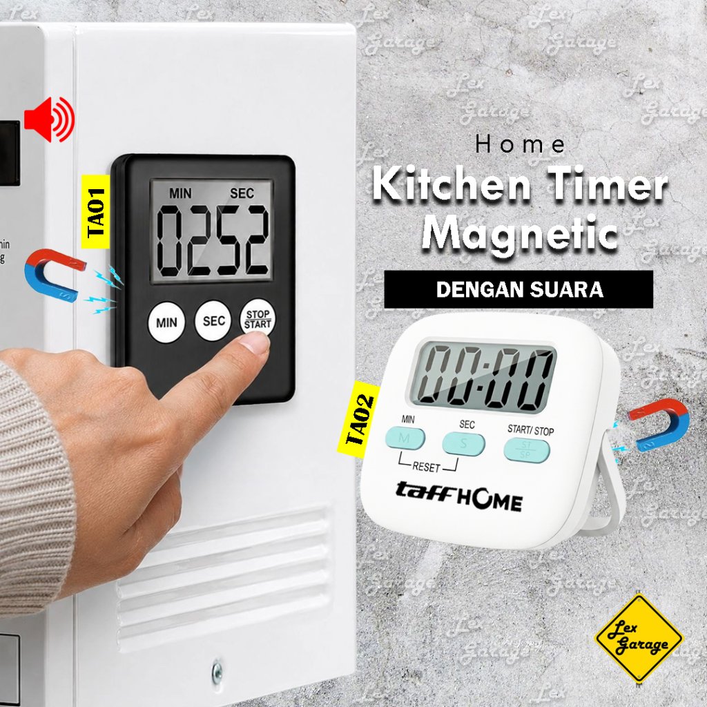 Kitchen Timer Masak Dapur Digital Magnet Cooking Alarm Kopi Kue Roti