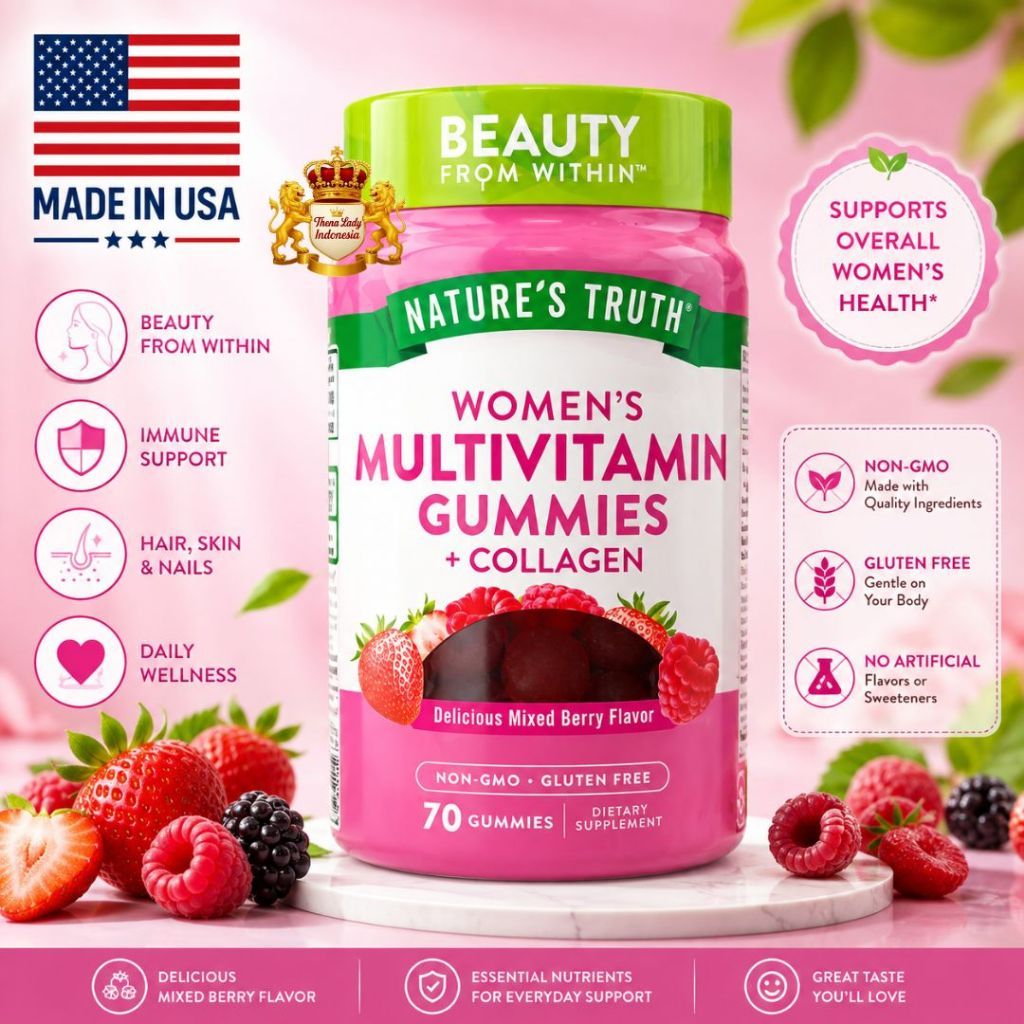 Nature's Truth Women's Multivitamin Gummies + Collagen 70 gummies USA AMERIKA