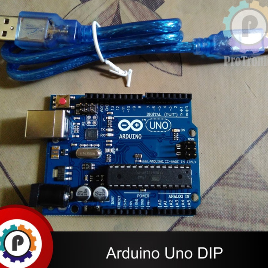 Microcontroller For Arduino Uno ATMega328 + USB Cable
