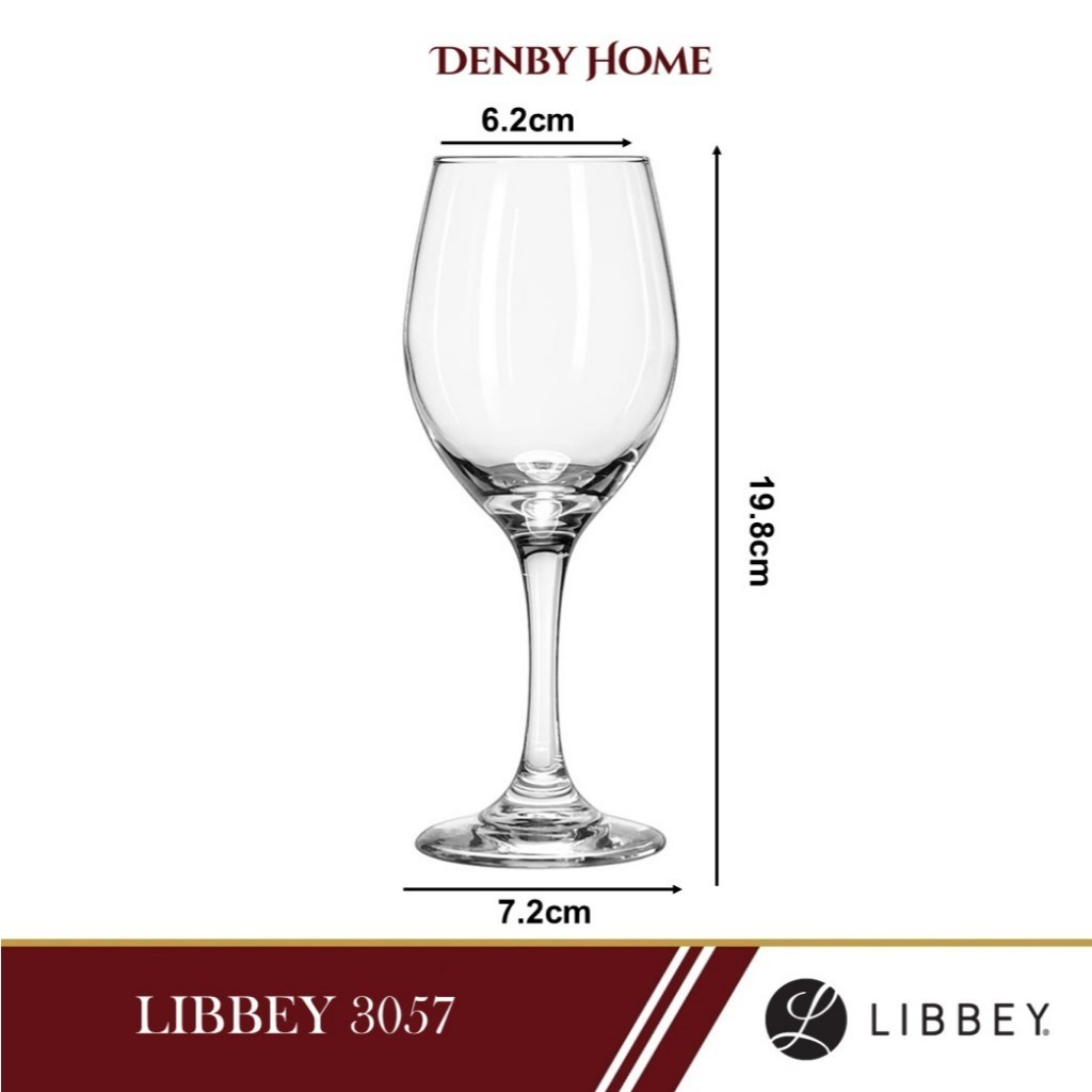 LIBBEY Gelas Kaca Perception Wine Beer 325ml 3057