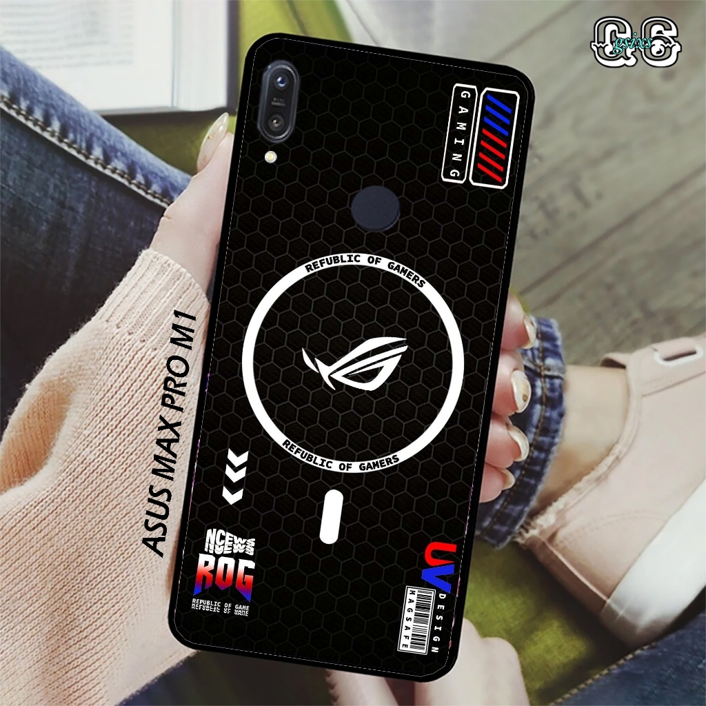 Casing Case Hp Glosy Asus Max Pro M1 [MOTIF ROG] case aesthetic case murah,case lucu softcase terbar