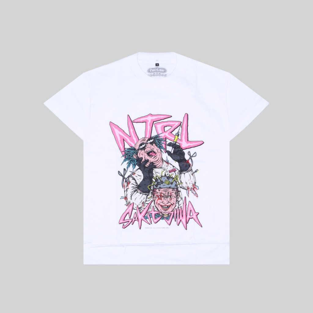 Tshirt NTRL - PARTI LIBUR WH - Kaos Band Official Merchandise