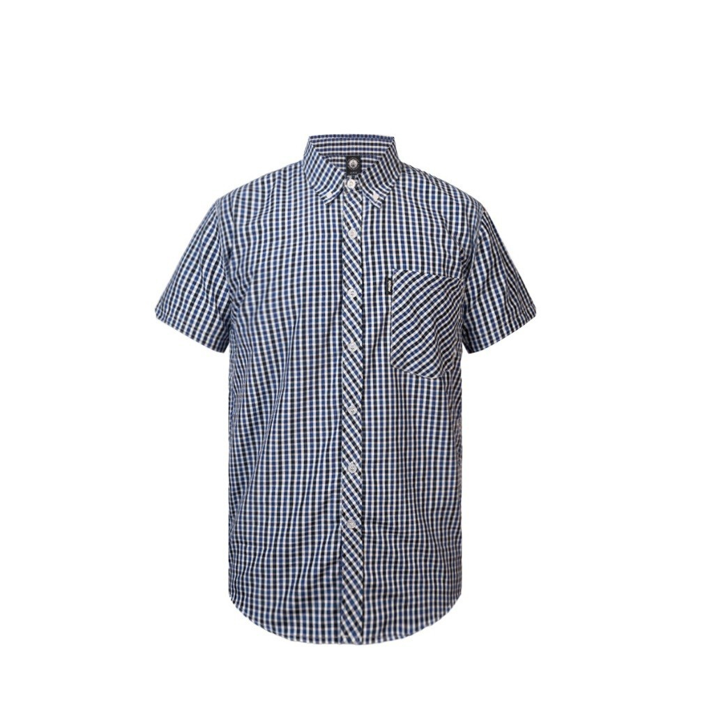 Prung Enzo Short Sleeve Kemeja Lengan Pendek Kotak Kotak
