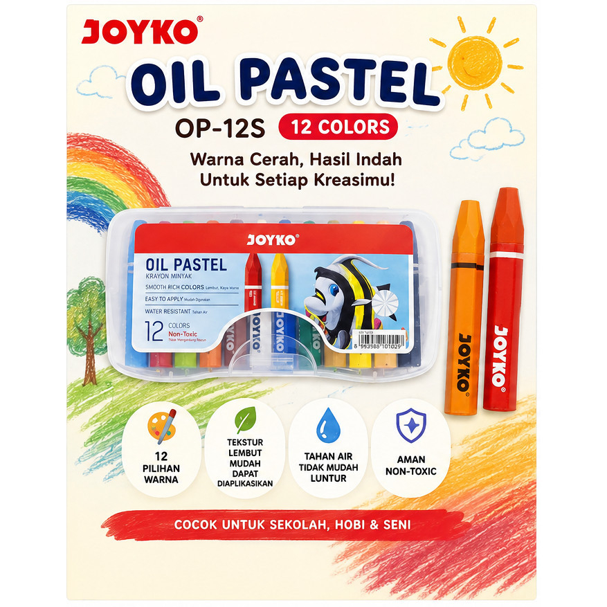 KRAYON JOYKO 12 WARNA