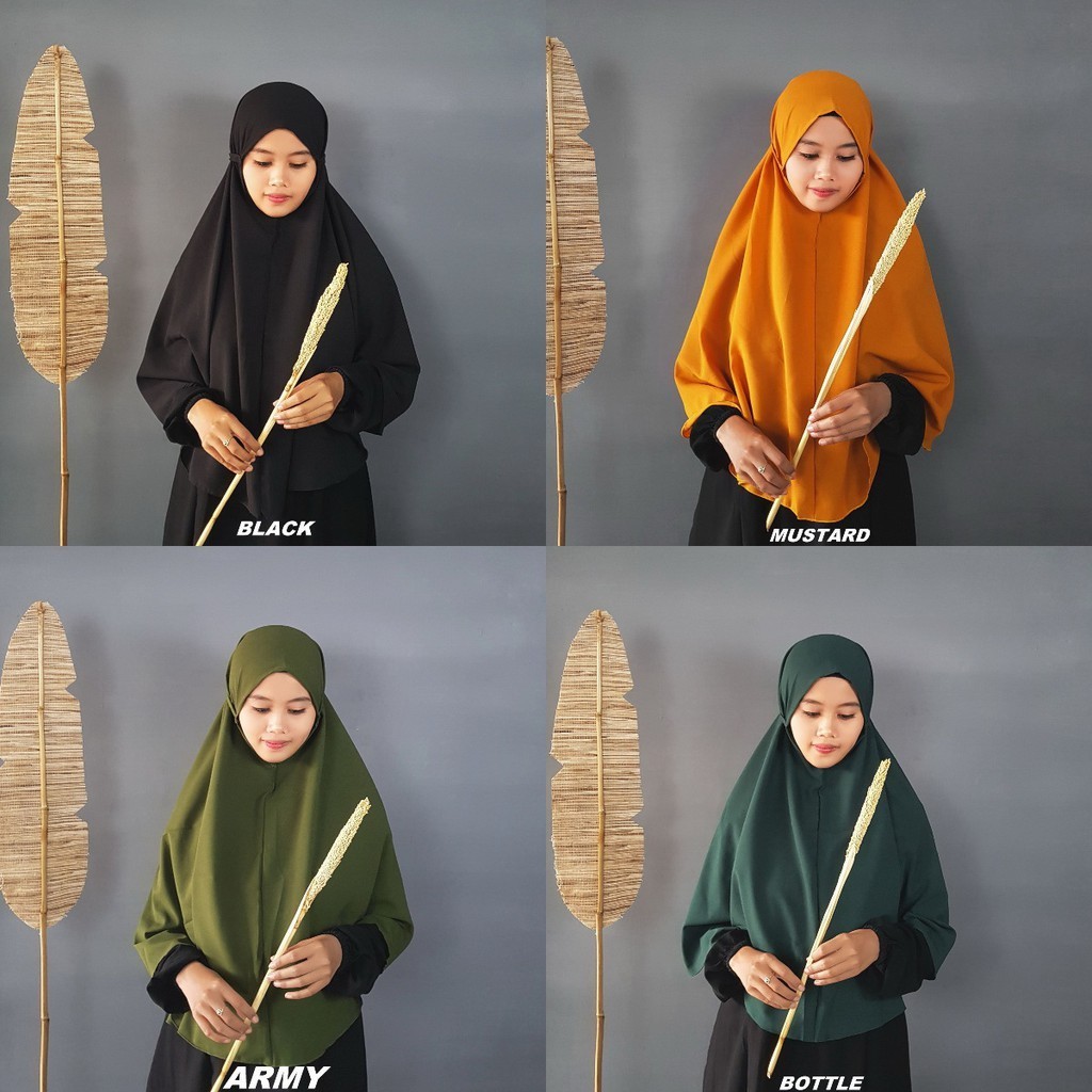 Kerudung Hijab Jilbab Bergo Maryam Diamond Jumbo  Syari XL