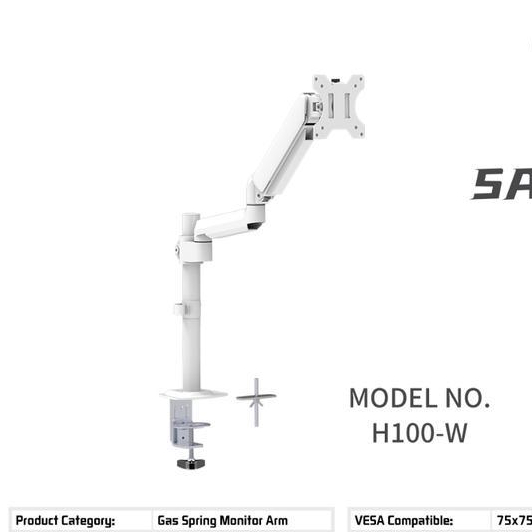 bracket SAGE H100 GAS SPRING / ARM BRACKET MONITOR TV / STAND JEPIT PC MONItor curve