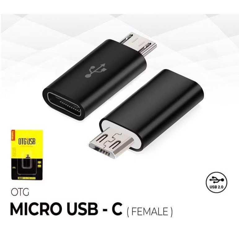 Otg micro usb to type C converter micro usb ke tipe C