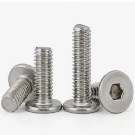 (1PCS) Baut Ultra Thin M6 x 16 / M6 x 18 / M6 x 20 SS304 Baut L Drat 6mm hexa baut super tipis