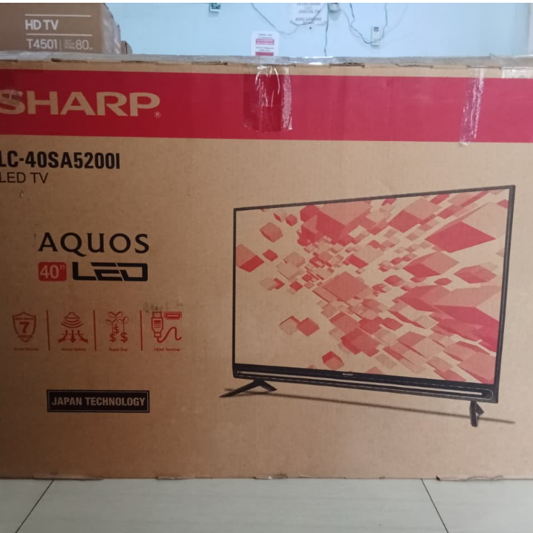 TV LED SHARP 40IN DIGITAL TV MINUS LAMPU BACK LIGHT AGAK BIRU LAYAR AMAN TIDAK GARIS 365LZ