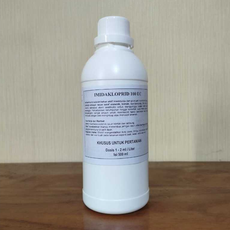 Imidakloprid 100 EC, sangat efektif terhadap Hama pengisap cairan tanaman. Isi 500 ml