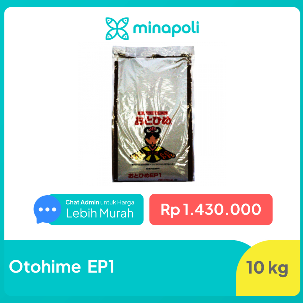 Paket Hemat Pakan Ikan Otohime EP1 kemasan 10 kg (2 SAK )